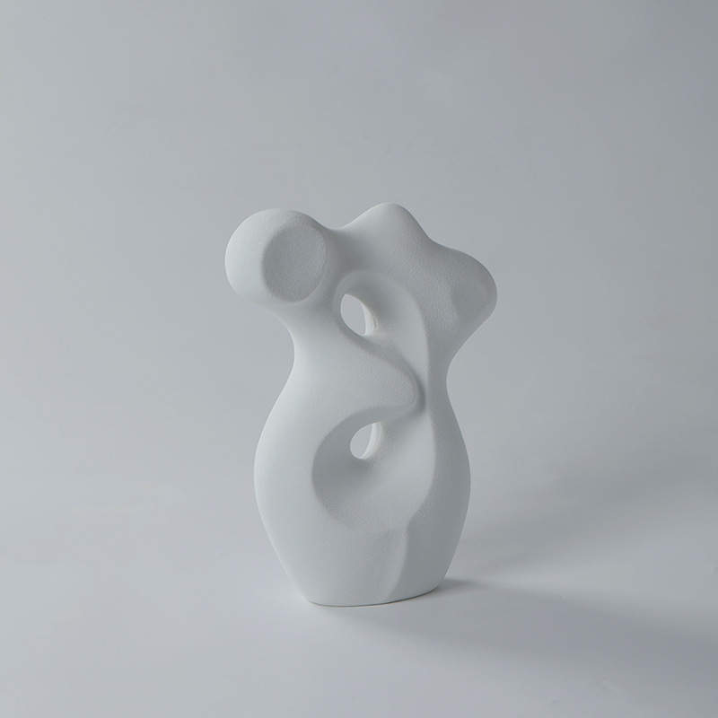 Abstract irregular ceramic ornaments are creative and simple 8
