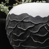 Creative simple black and white wave ceramic vase 10