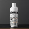Geometric pattern ceramic vase ornaments living room dining table 2