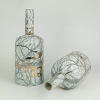 Marble and gold pattern narrow-mouthed vase three-piece set 12