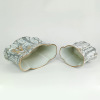 Marble pattern golden flower mouth ceramic vase ornaments 4