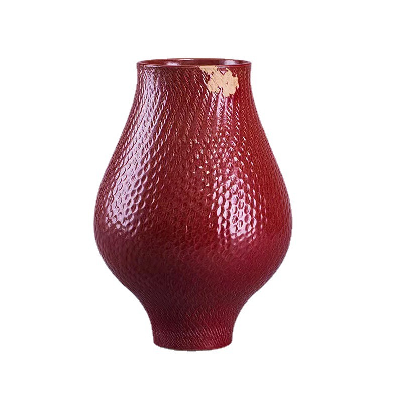 Mini Dried Flower Arrangement Retro Small Vase Ceramic Ornaments 7