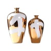 Nordic light luxury electroplating ceramic jar large vase ornaments 5