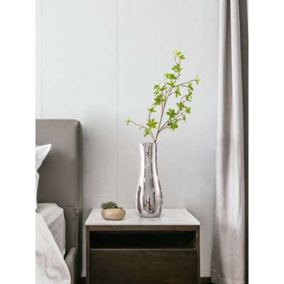 Silver-plated ceramic vase Simple and luxurious desktop ornaments 14