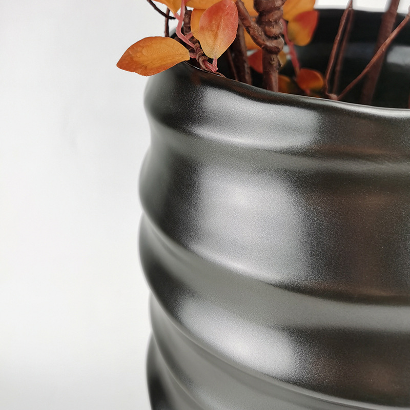 Simple floral ornaments ceramic creative white vase 17