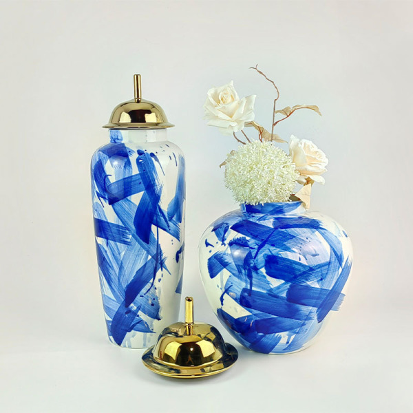 Ceramic vase flower holder for daffodils 22