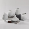 Modern simple ceramic vase jumping knife style white 24