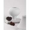 Modern simple ceramic vase jumping knife style white 24
