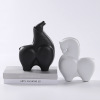 Ceramic horse modern simple creative animal ornaments 41