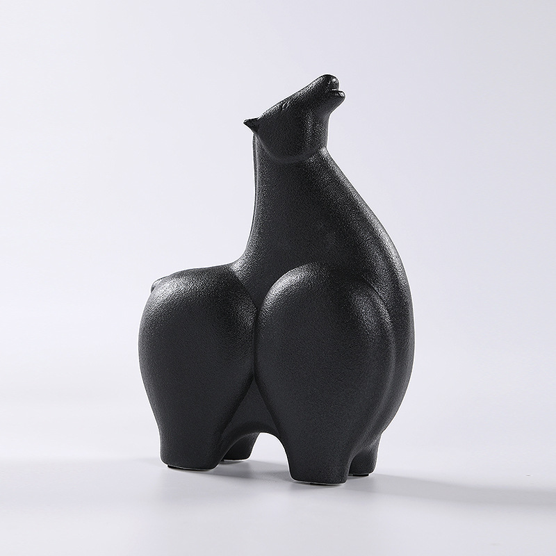 Ceramic horse modern simple creative animal ornaments 41
