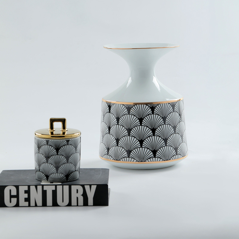 Chinese style ceramic piggy bank creative flower arrangement ornaments 42