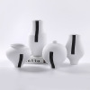 Hammered strip ceramic flower pot creative home decoration 40