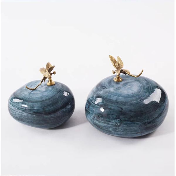 High-end hand-painted ceramic jar antique ornaments 44