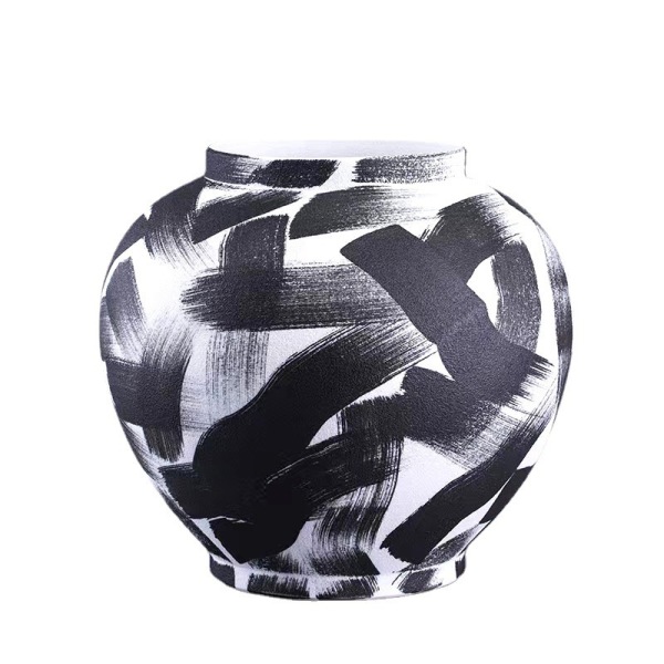 Ink painting vintage ceramic vase ornaments 47