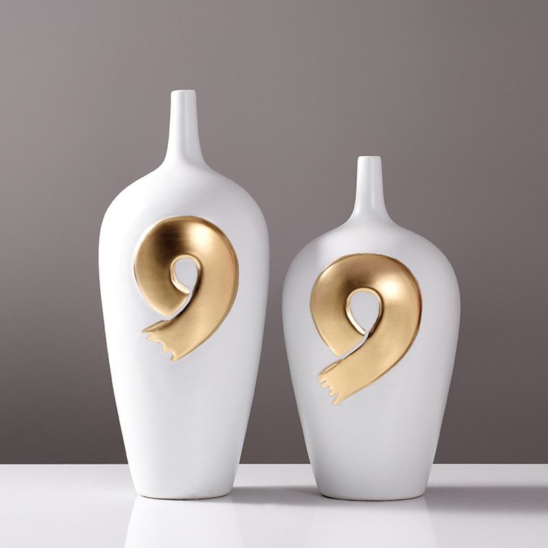Light luxury electroplating ceramic vase wine cabinet art ornaments 59