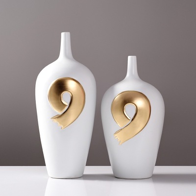 Light luxury electroplating ceramic vase wine cabinet art ornaments 59
