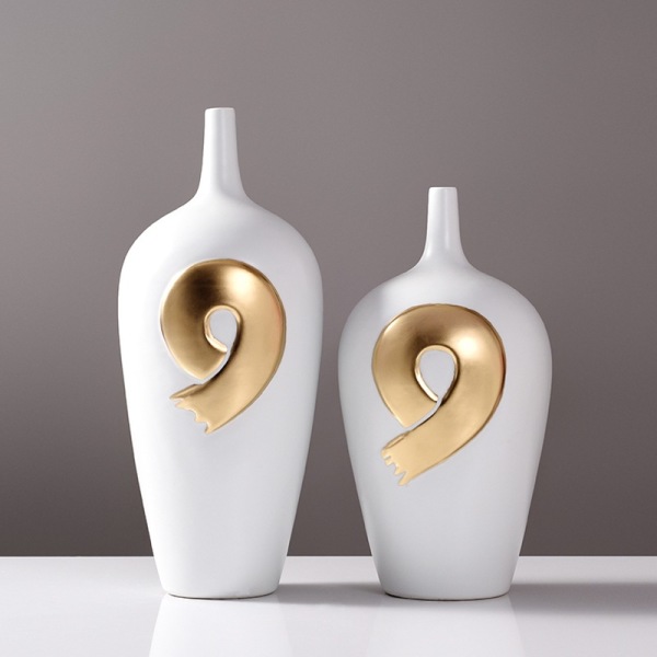Light luxury electroplating ceramic vase wine cabinet art ornaments 59