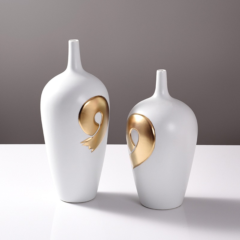 Light luxury electroplating ceramic vase wine cabinet art ornaments 59