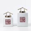 New Chinese style ceramic red print storage jar 55