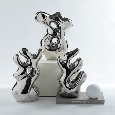 Special-shaped vase electroplating creative ornaments 37