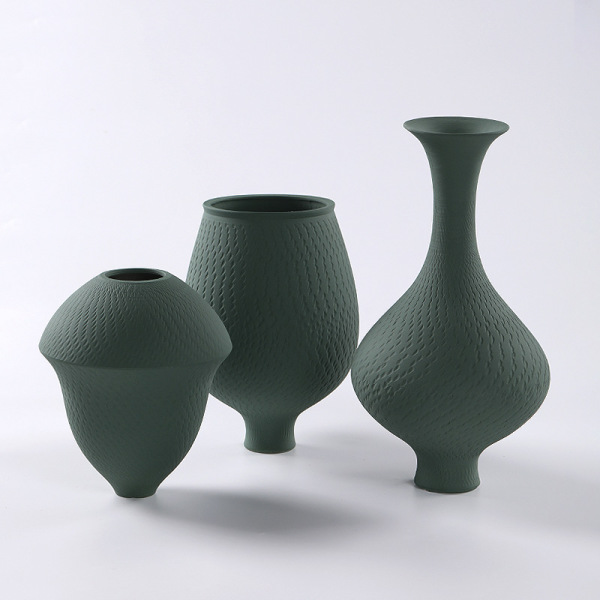Ceramic vase modern jumping knife style flower arrangement 61