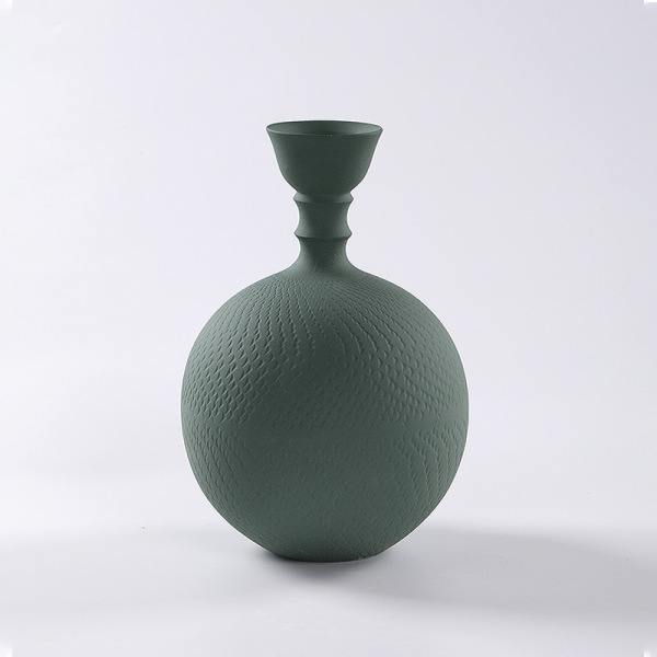 Ceramic vase modern jumping knife style flower arrangement 61