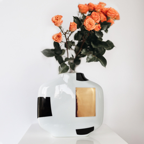 Simple modern creative soft decoration ceramic flower arranger 63